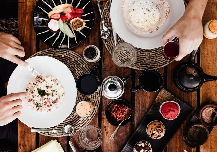 Food shoot for a cloud kitchen menu